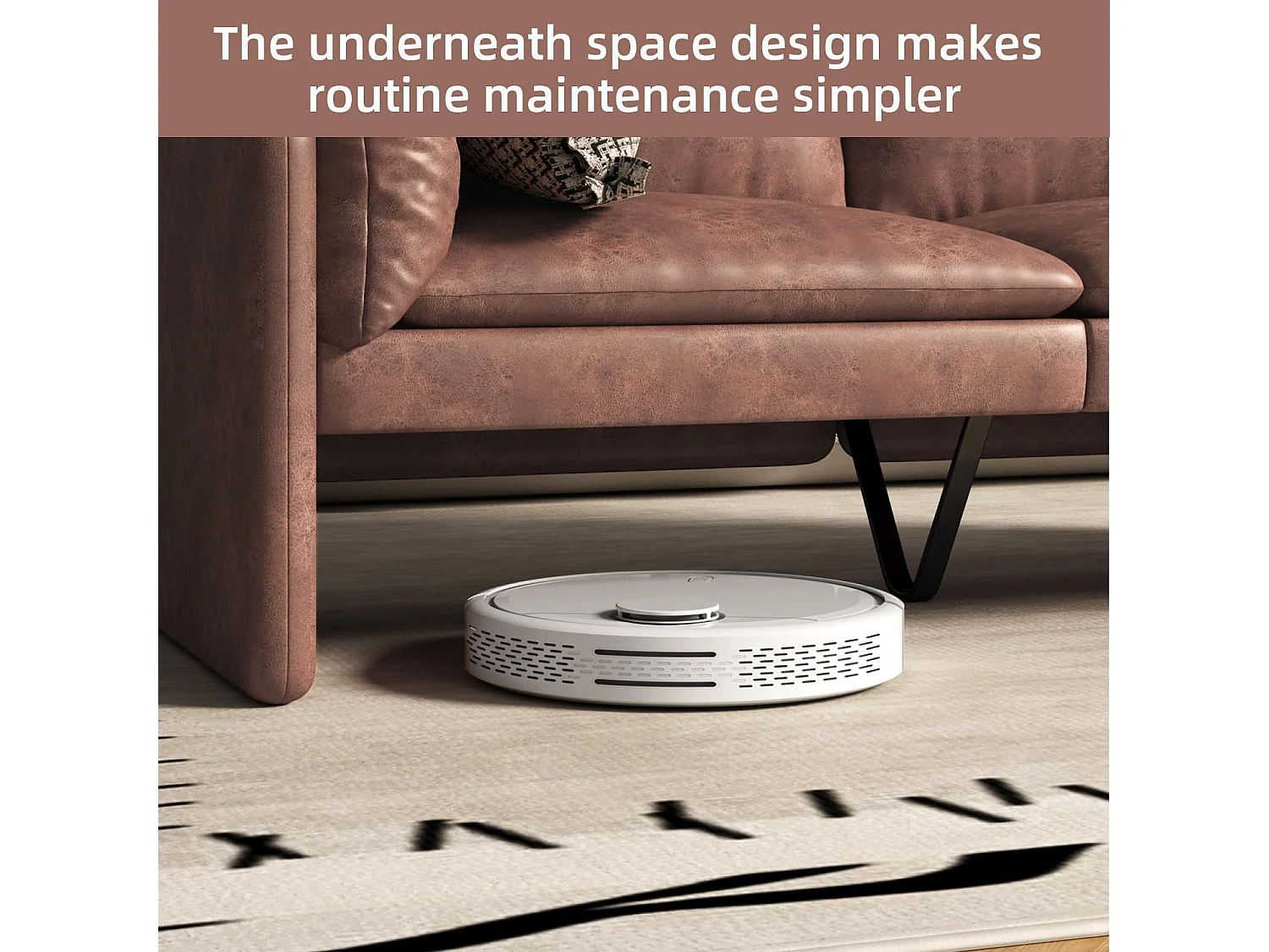 YODOLLA Ledersofa 172 cm, 3-Sitzer Couch modern & groß für Wohnzimmer. Ideal für Wohnung, Schlafzimmer oder Home-Office, Braun