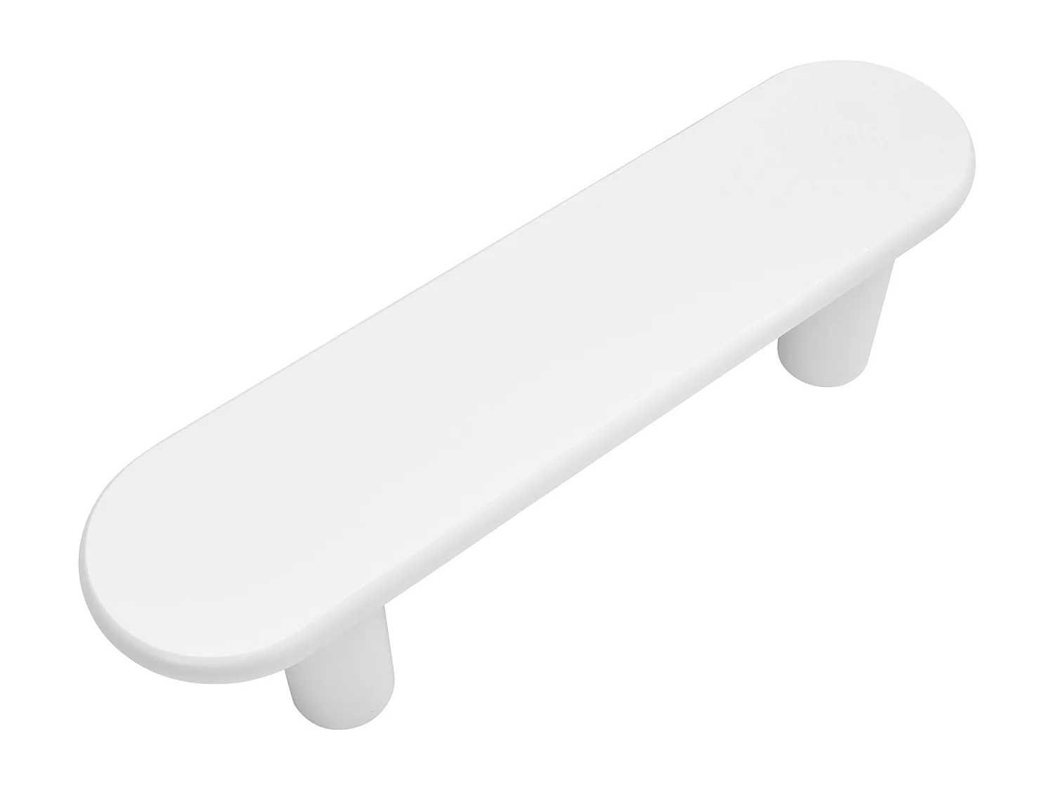 Meuble TV Moderne 160x40x40 cm,Blanc Minimaliste TV Table Aves 4 Pieds Stables pour Salon/Chambre