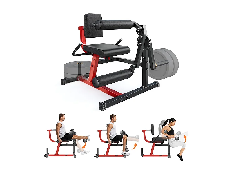YODOLLA Beintrainer Beinstrecker gerät,Beinbeuger mit Beincurler,Robustes verstellbares Beinrotationsgerät,lastbares Home-Gym-Equipment für Oberschenkel