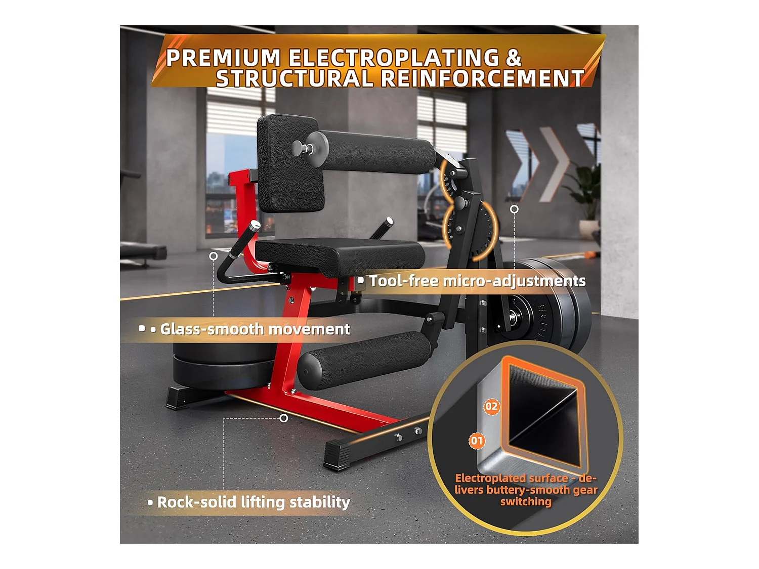 YODOLLA Beintrainer Beinstrecker gerät,Beinbeuger mit Beincurler,Robustes verstellbares Beinrotationsgerät,lastbares Home-Gym-Equipment für Oberschenkel