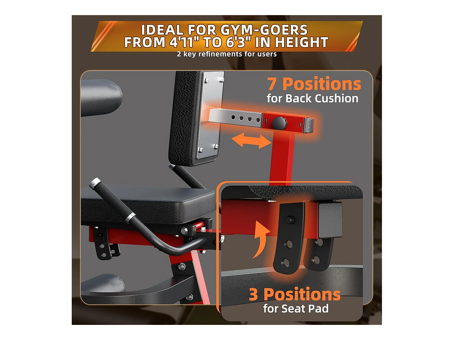 YODOLLA Beintrainer Beinstrecker gerät,Beinbeuger mit Beincurler,Robustes verstellbares Beinrotationsgerät,lastbares Home-Gym-Equipment für Oberschenkel