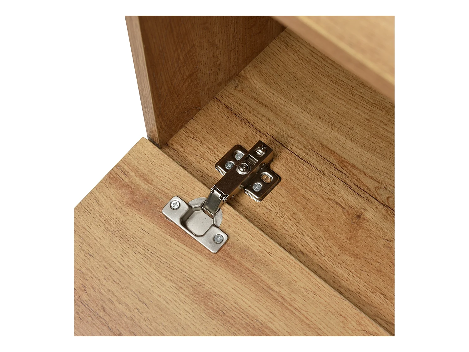 Meuble TV Bois, 2 Portes et 2 Tiroirs, Rangement pour Salon Chambre, 190x38x48 cm, Bois et Noir