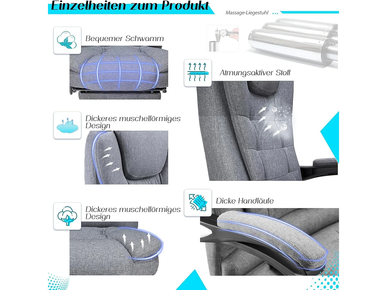YODOLLA Ergonomischer Bürostuhl Mit Fußstütze - Zuverlässiger Und komfortabler Arbeitsstuhl - Lendenwirbelstütze - Drehbar Und verstellbar - Schwarz
