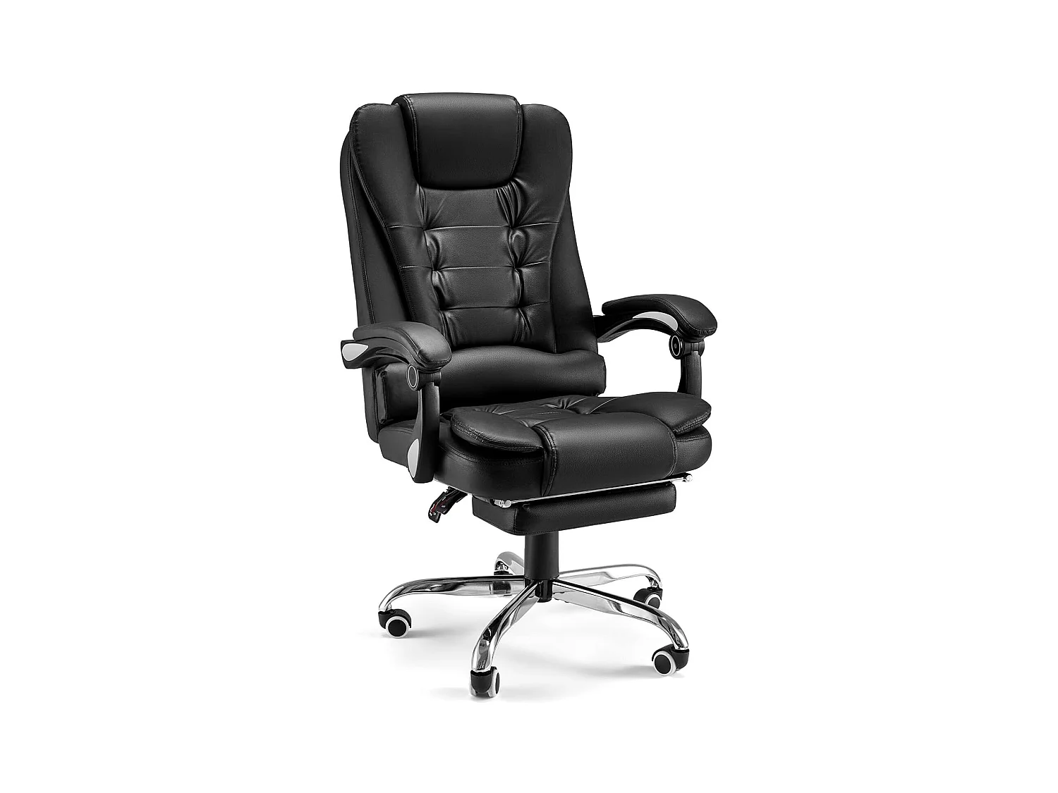YODOLLA Chaise de Bureau Ergonomique avec Repose-Pieds - Fauteuil de Travail Confiable et Confortable - Dossier Soutien Lombaire - Pivotante et Réglable - Noir