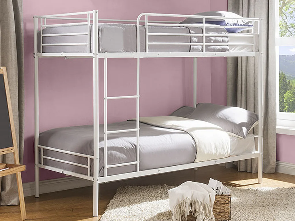 Cama litera - 2 x 120 x 190 cm - Beige - DUOTIS II