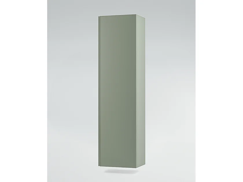 Mobile bagno sottolavabo con lavabo cassettiera e colonna verde salvia specchio e p. asciugamano L 100 x H 28 x P 46