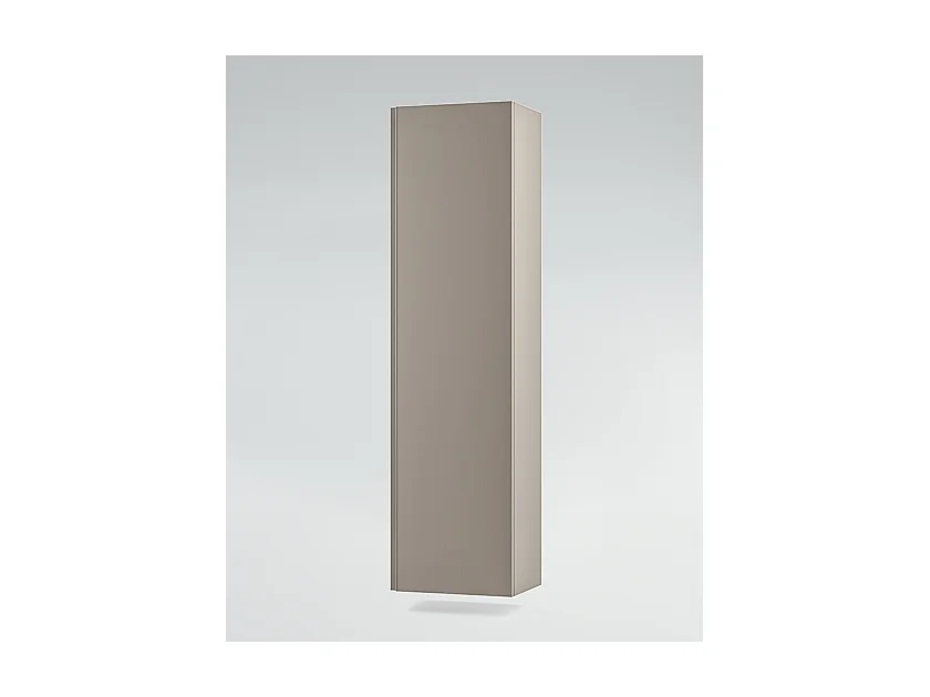 Mobile bagno sottolavabo con lavabo ad incasso cassettiera e colonna tortora milano specchio e p. asciugamano L 100 x H 28 x P 46