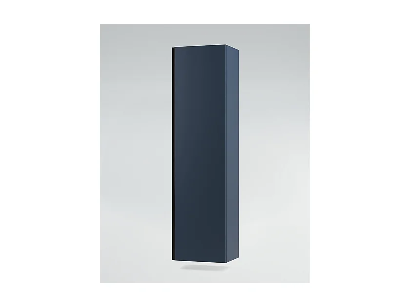 Mobile bagno sottolavabo con lavabo cassettiera e colonna blu oceano specchio e p. asciugamano L 100 x H 28 x P 46