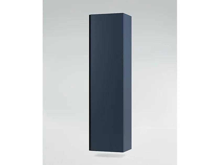 Mobile bagno sottolavabo con lavabo cassettiera e colonna blu oceano specchio e p. asciugamano L 100 x H 28 x P 46