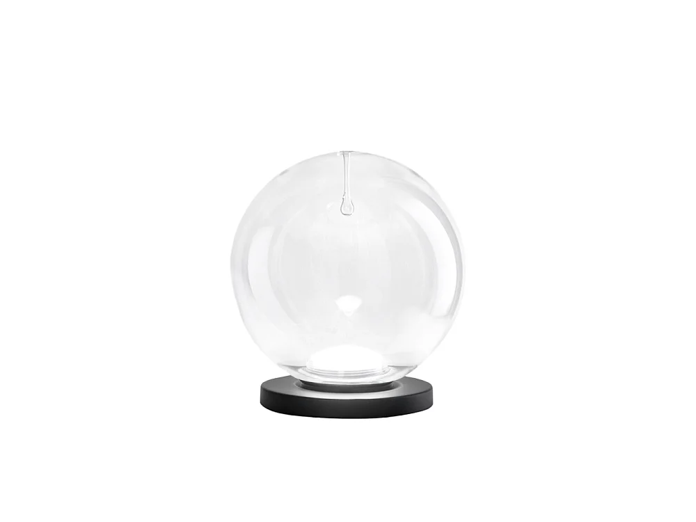Ariel - Lampada da tavolo trasparente Fabas Luce - LED 11W dimmerabile Touch - Vetro borosilicato trasparente con goccia