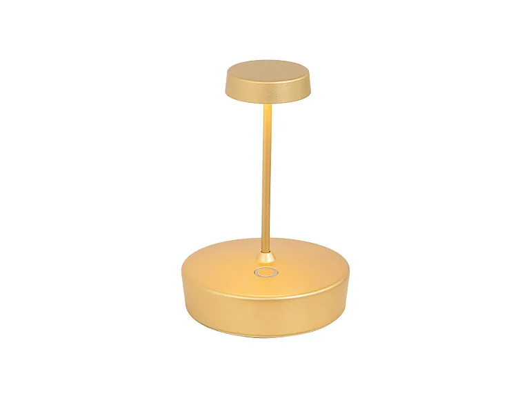 Lampe de table LED rechargeable et dimmable Swap mini pro Matte Gold - 2W, 2200-2700-3000K, IP65