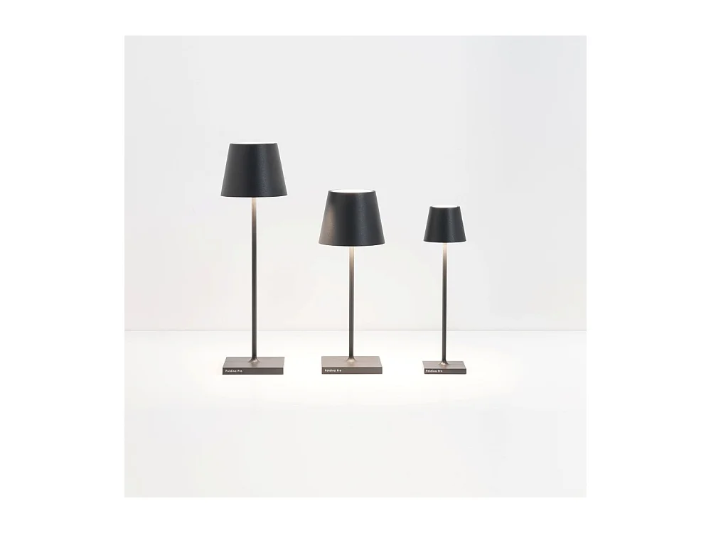 Zafferano - Lampe de table LED rechargeable et à intensité variable Poldina Pro Ocre - 2,2 W 2200-2700-3000 K