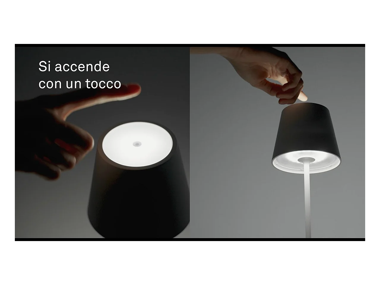 Zafferano - Lampe de table LED rechargeable et à intensité variable Poldina Pro Ocre - 2,2 W 2200-2700-3000 K