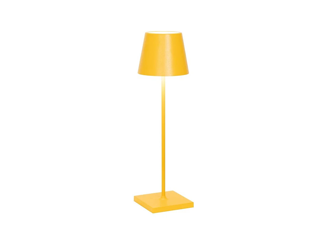 Zafferano - Poldina Pro Oker Oplaadbare en Dimbare LED Tafellamp - 2.2W 2200-2700-3000K