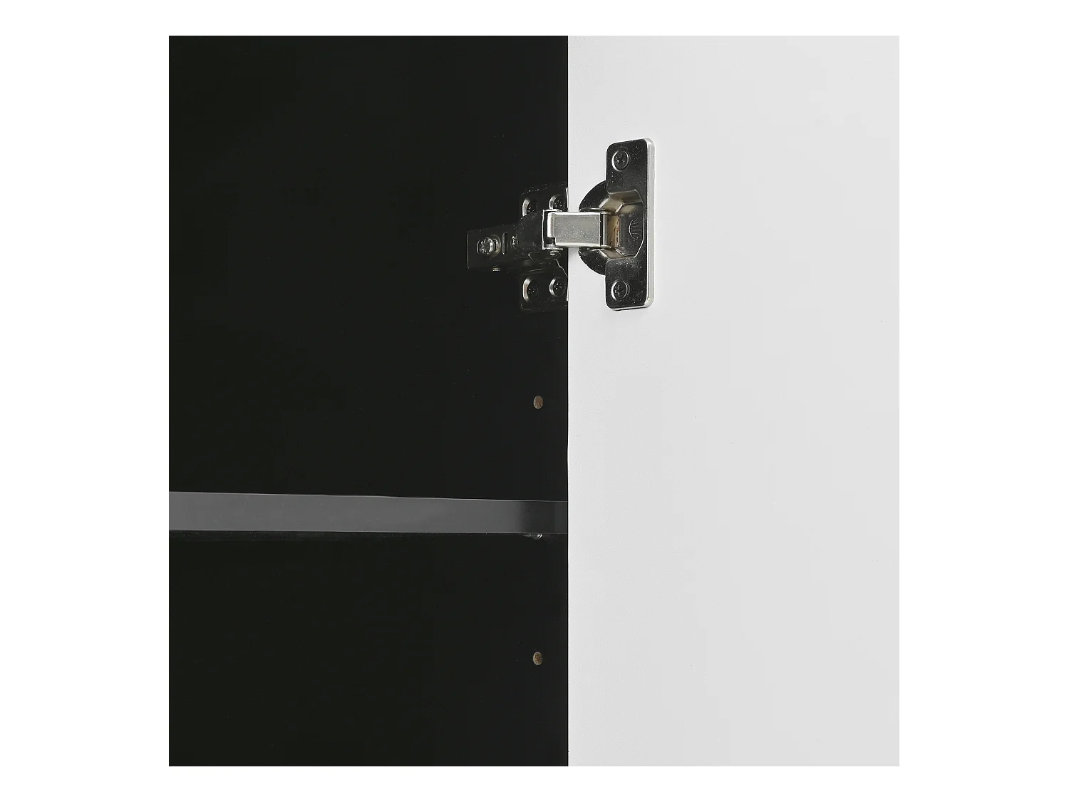 Scarpiera moderna in bianco e nero, 2 ante e 1 cassetto, ripiano regolabile, per ingresso, capacità 12-17 paia di scarpe