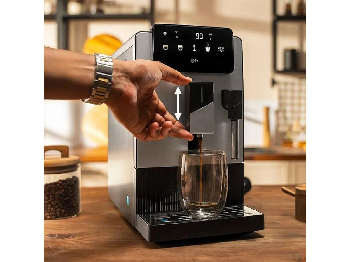 Cafetera superautomática Cecotec Cremmaet Steam 5 niveles Thermoblock  altura regulable inox