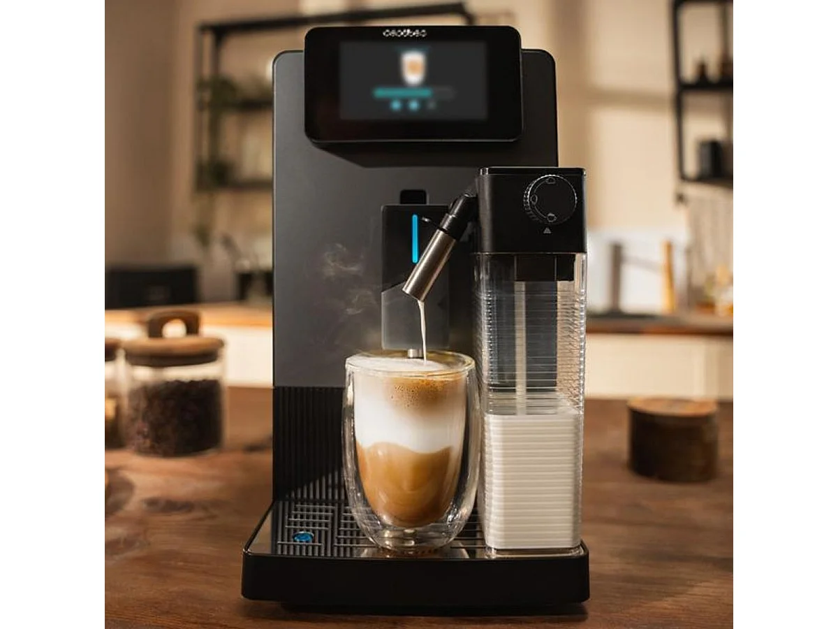 Cafetera superautomática Cecotec Cremmaet Latte 5 niveles Thermoblock 19 bares negro