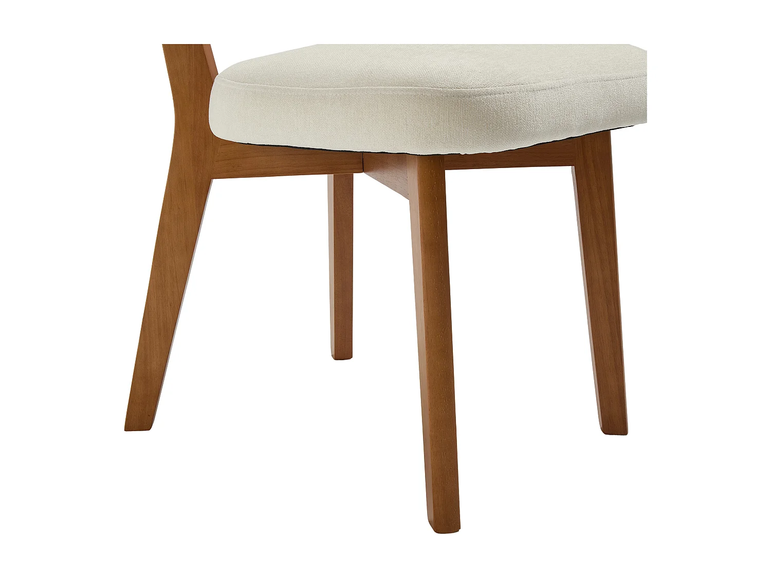 Chaises de salle à manger de style vintage, pour cuisine, salle à manger ou bureau, bois + toile de jute beige