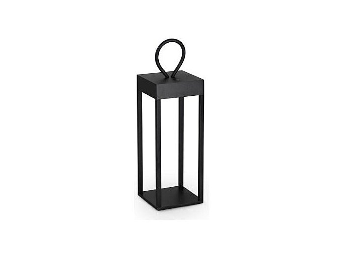 Eglo Laterna 4 Lampada a piantana per esterni, illuminazione per esterno a 1 punto luce, lampada a piantana in fusione di alluminio nero e vetro trasparente, attacco E27, IP44