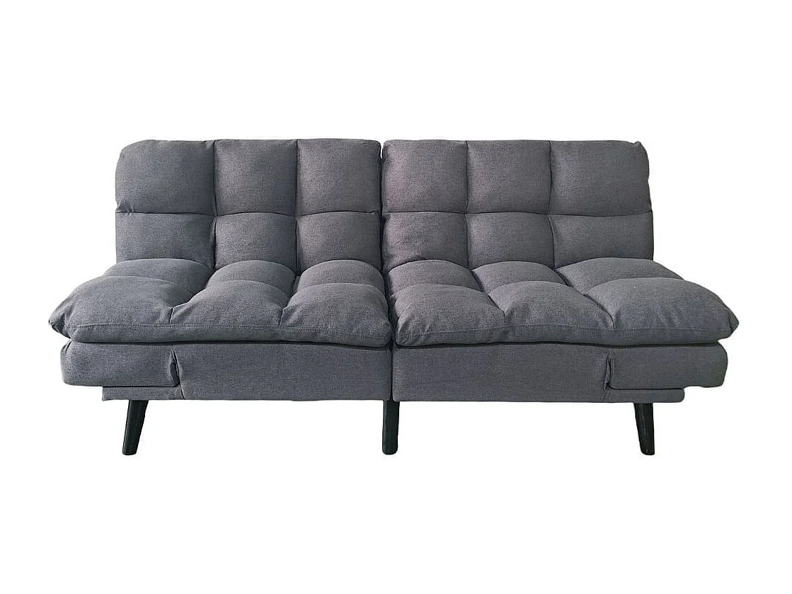 Sofá cama Cushion sistema clic clac gris 81x183x86,5 cm Adec