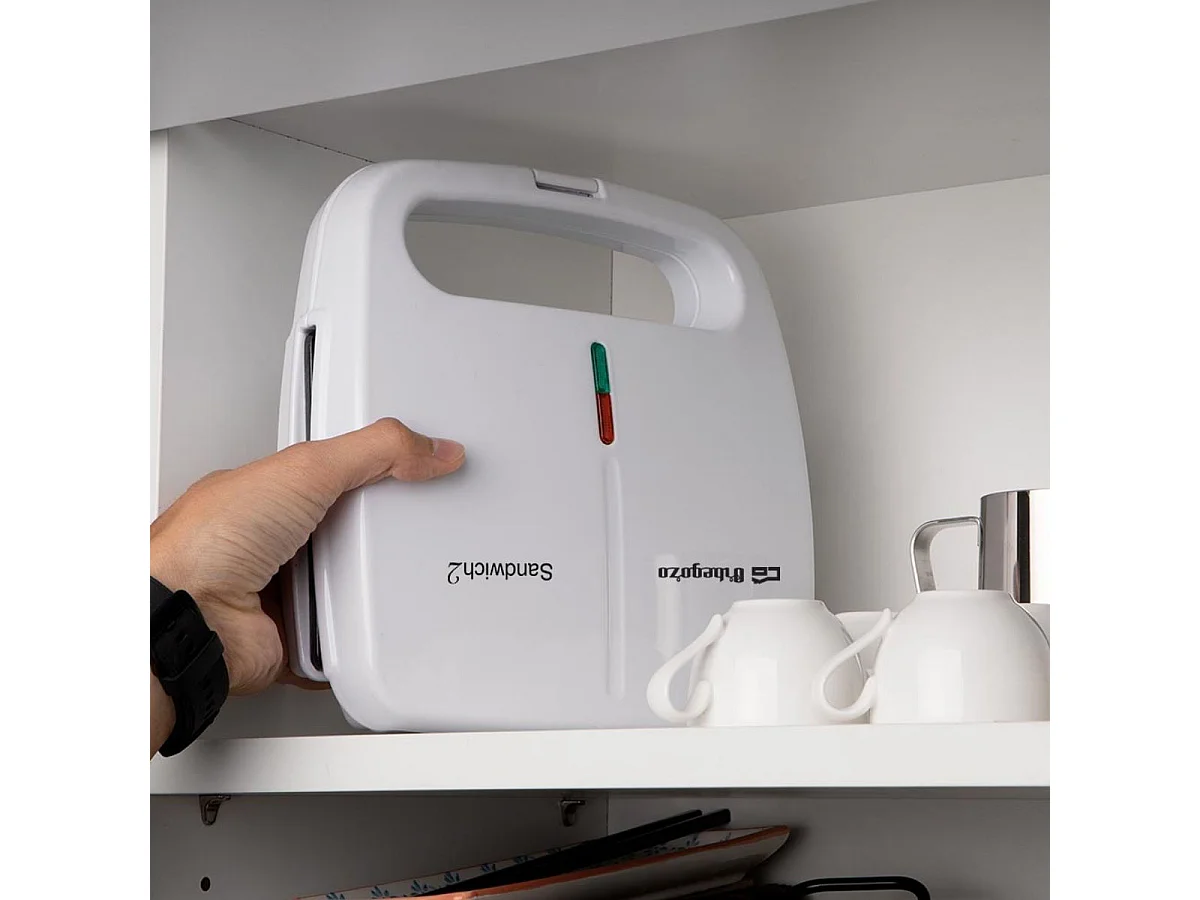 Sandwichera Orbegozo SW4915 800W base antideslizante blanco