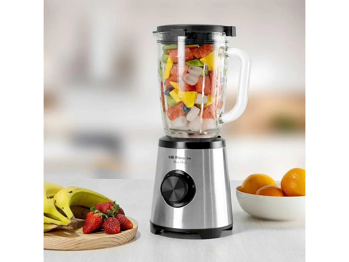Batidora de vaso Orbegozo BV15350 1500W 2 velocidades 1,75L inox