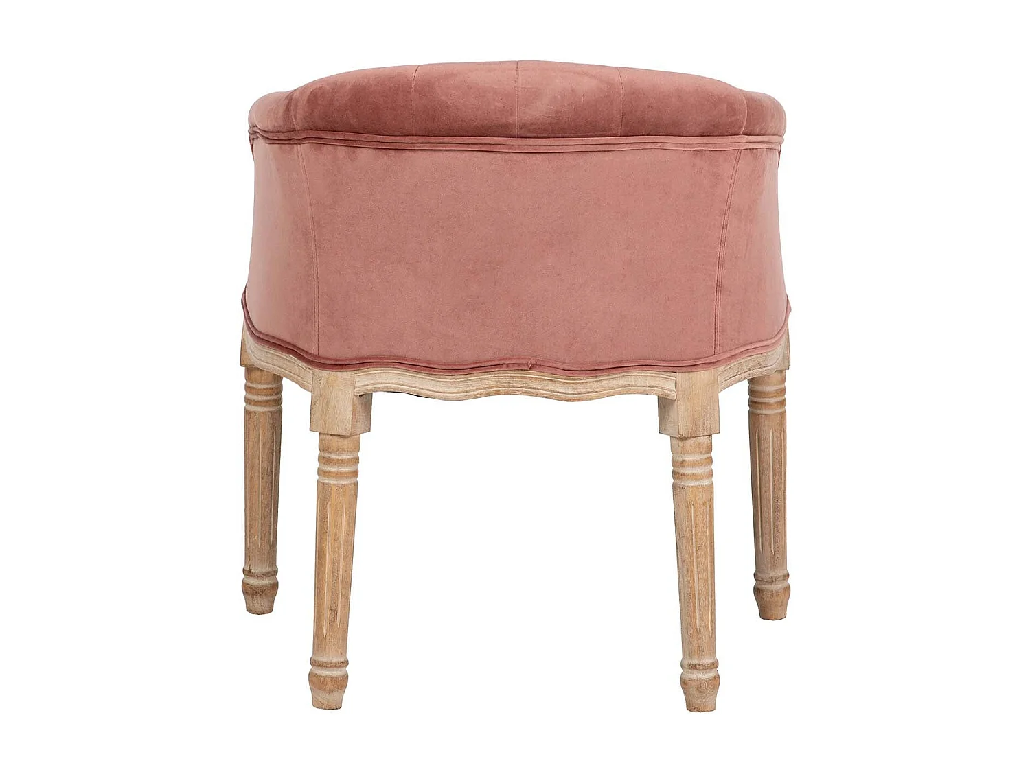 Butaca Velvet Capitone Patas Madera 61x61x71 Cm