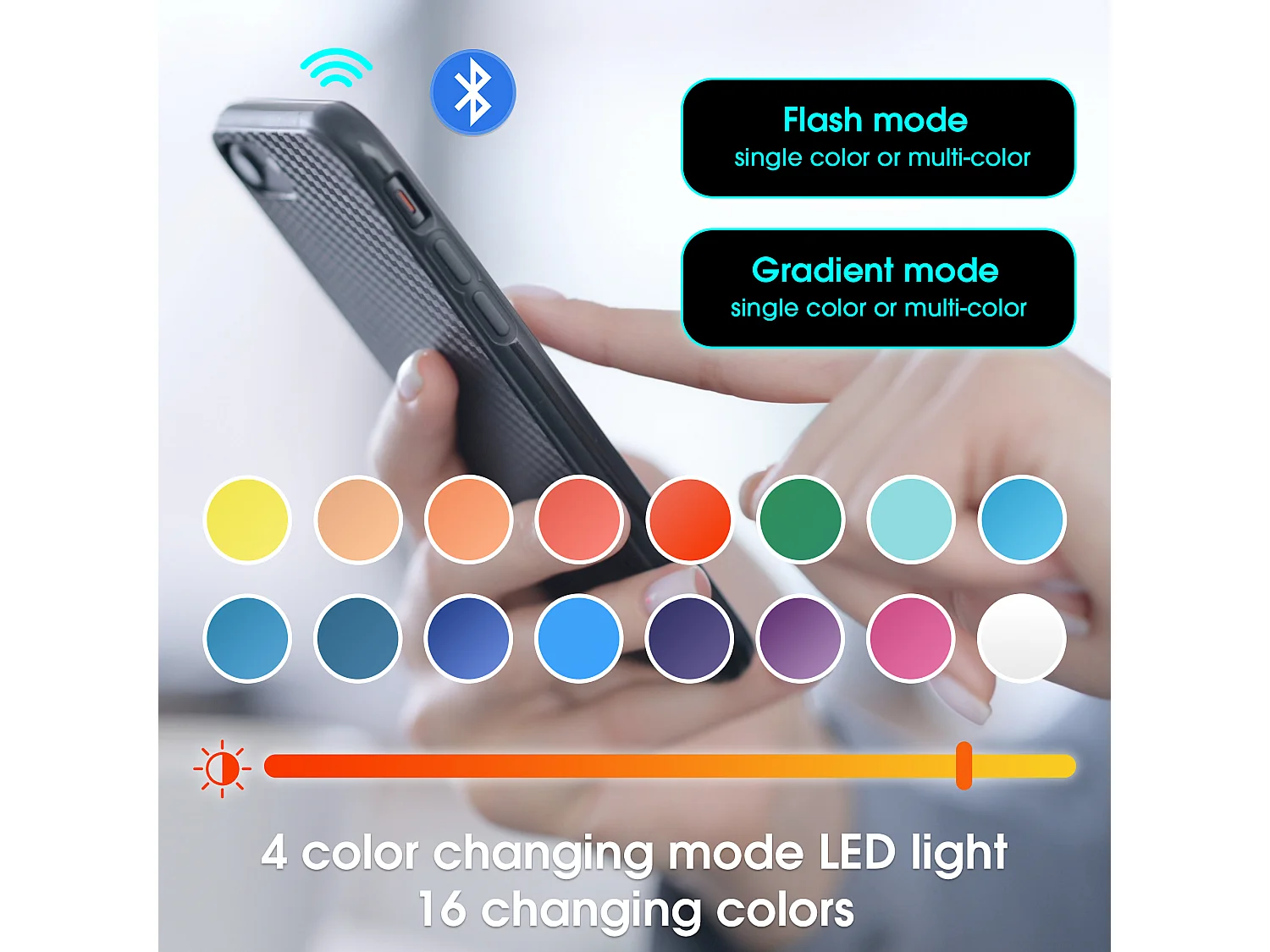 Meuble TV - Rangement Avec Bande LED 16 Couleurs Et Étagères En Verre - 170 x 33 x 33,5 cm En Panneau De Particules - Blanc+Naturel