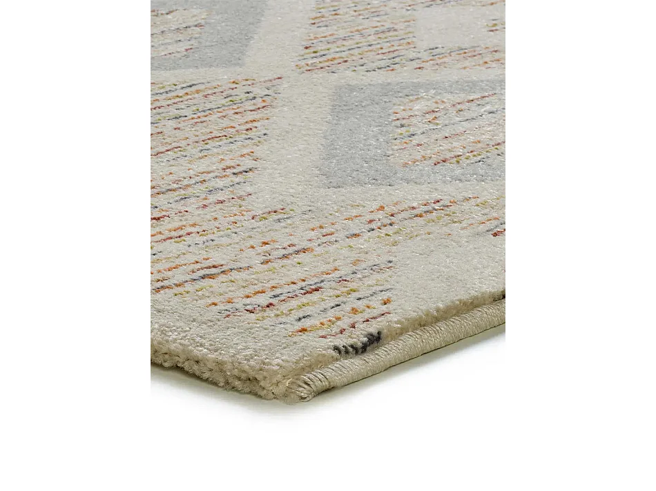 Tapis intérieur - géométrique - multicolore - 80 x 200 cm - SIROCO