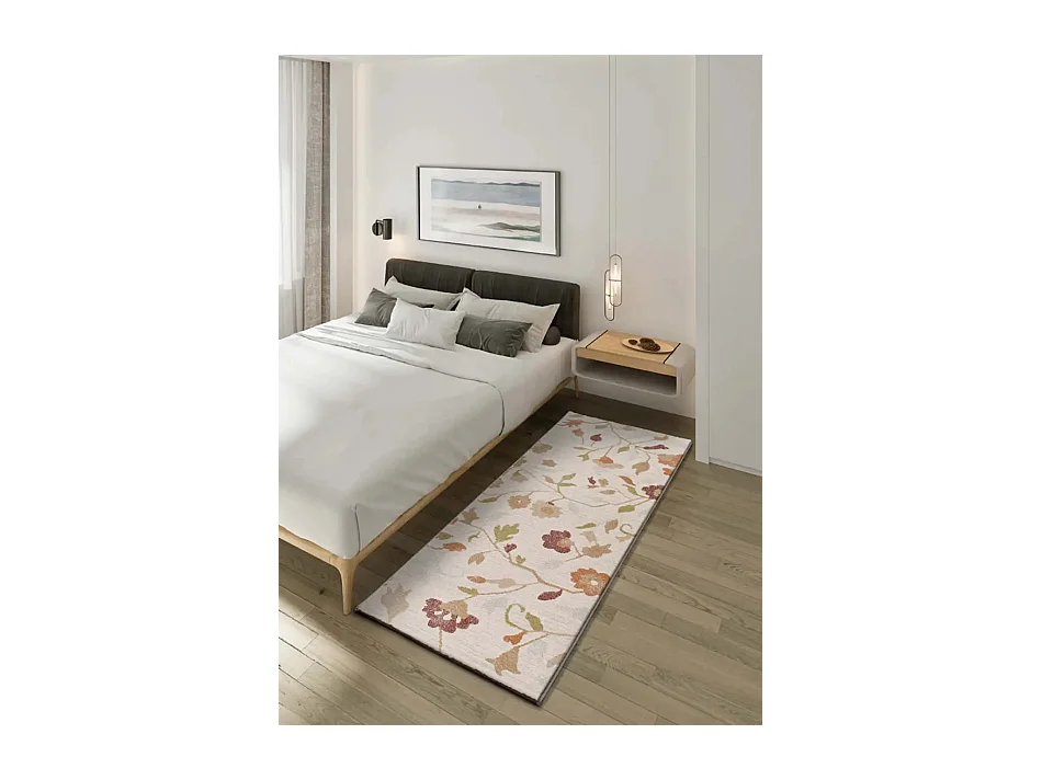 Tapis intérieur - motifs floraux - multicolore - 80 x 200 cm - TAMARIS