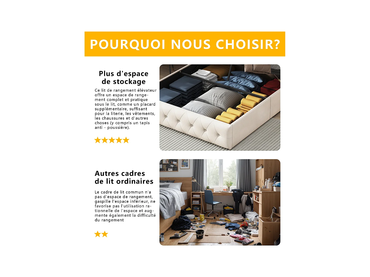 Letto matrimoniale 140x200 cm in velluto beige albicocca con contenitore jack, testiera e pediera imbottite, design comodo ed elegante