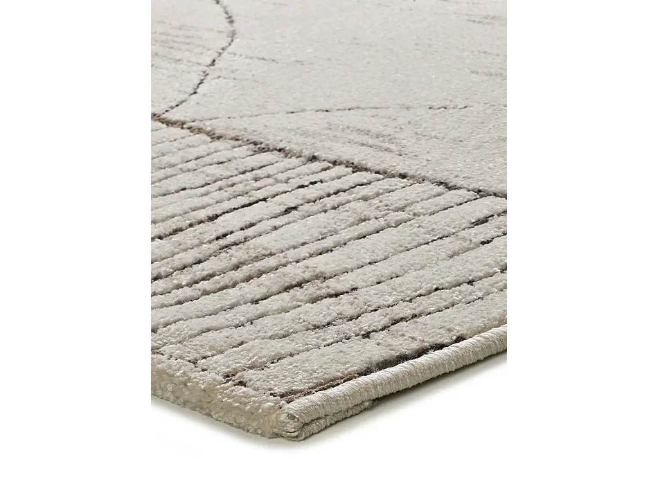 Tappeto interno - etnico - crema / marrone - 80 x 120 cm - CERES