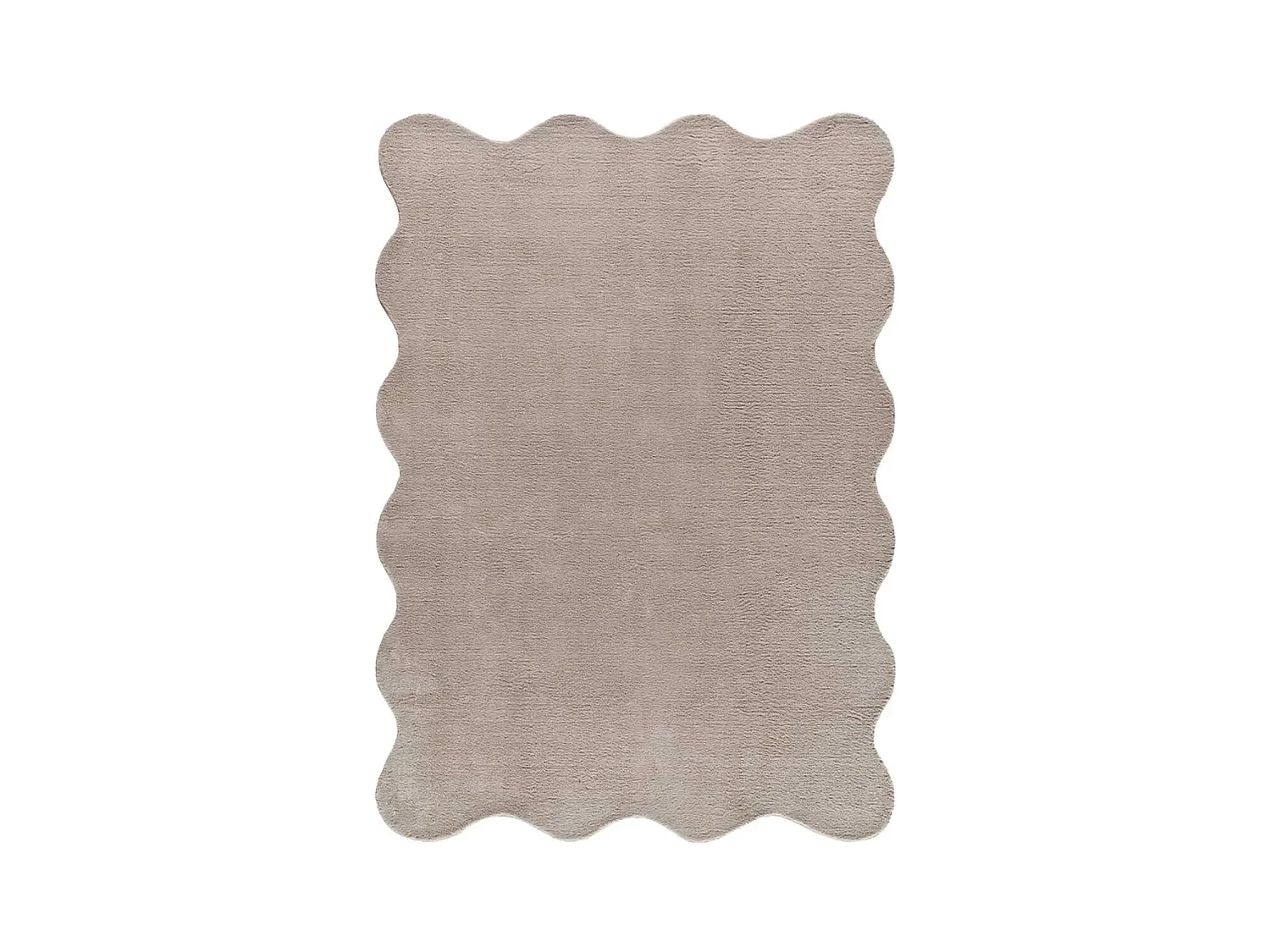 Tapis lavable antidérapant - uni - taupe - 120 x 170 cm - MELLOW