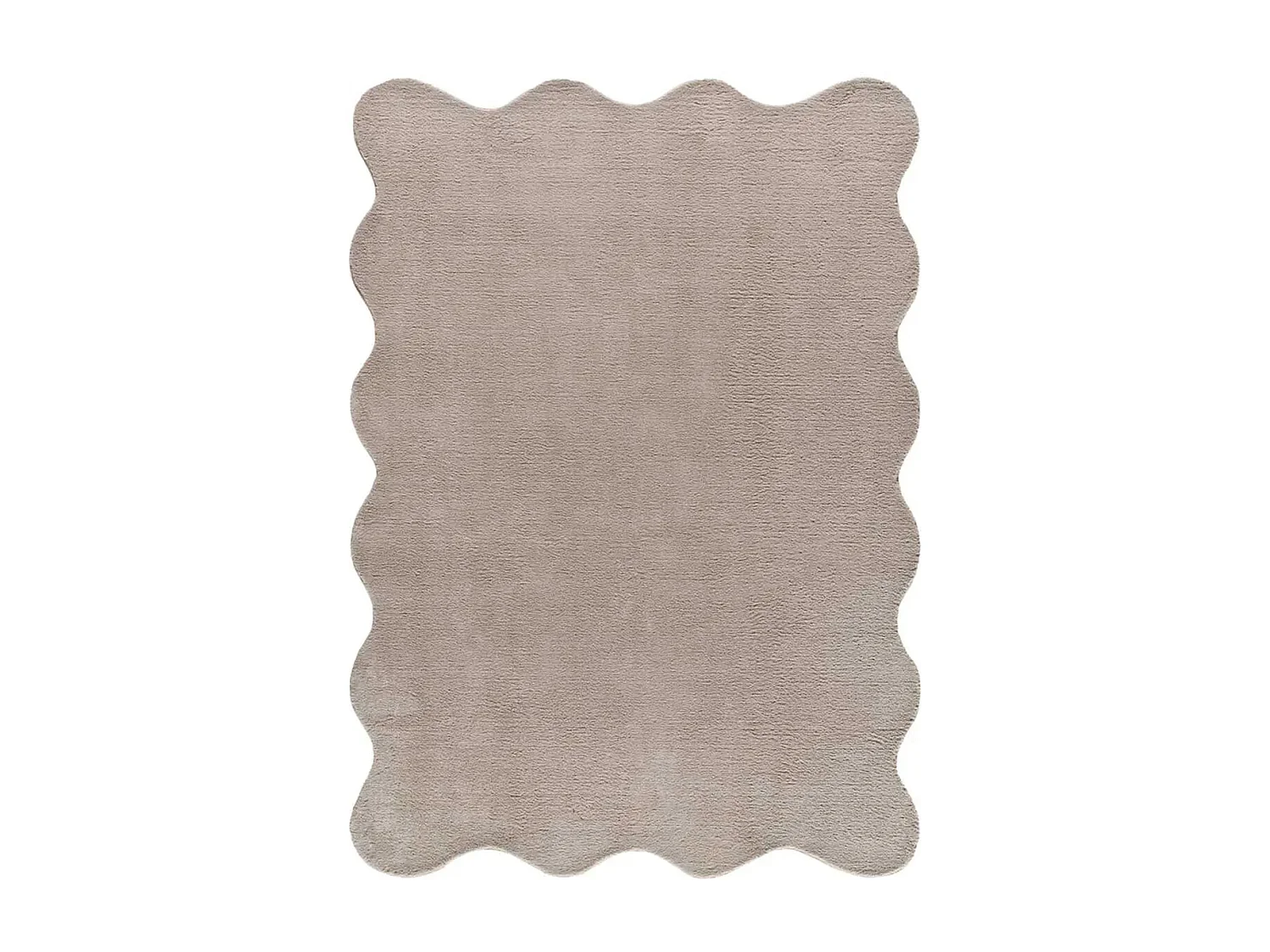 Tapis lavable antidérapant - uni - taupe - 120 x 170 cm - MELLOW