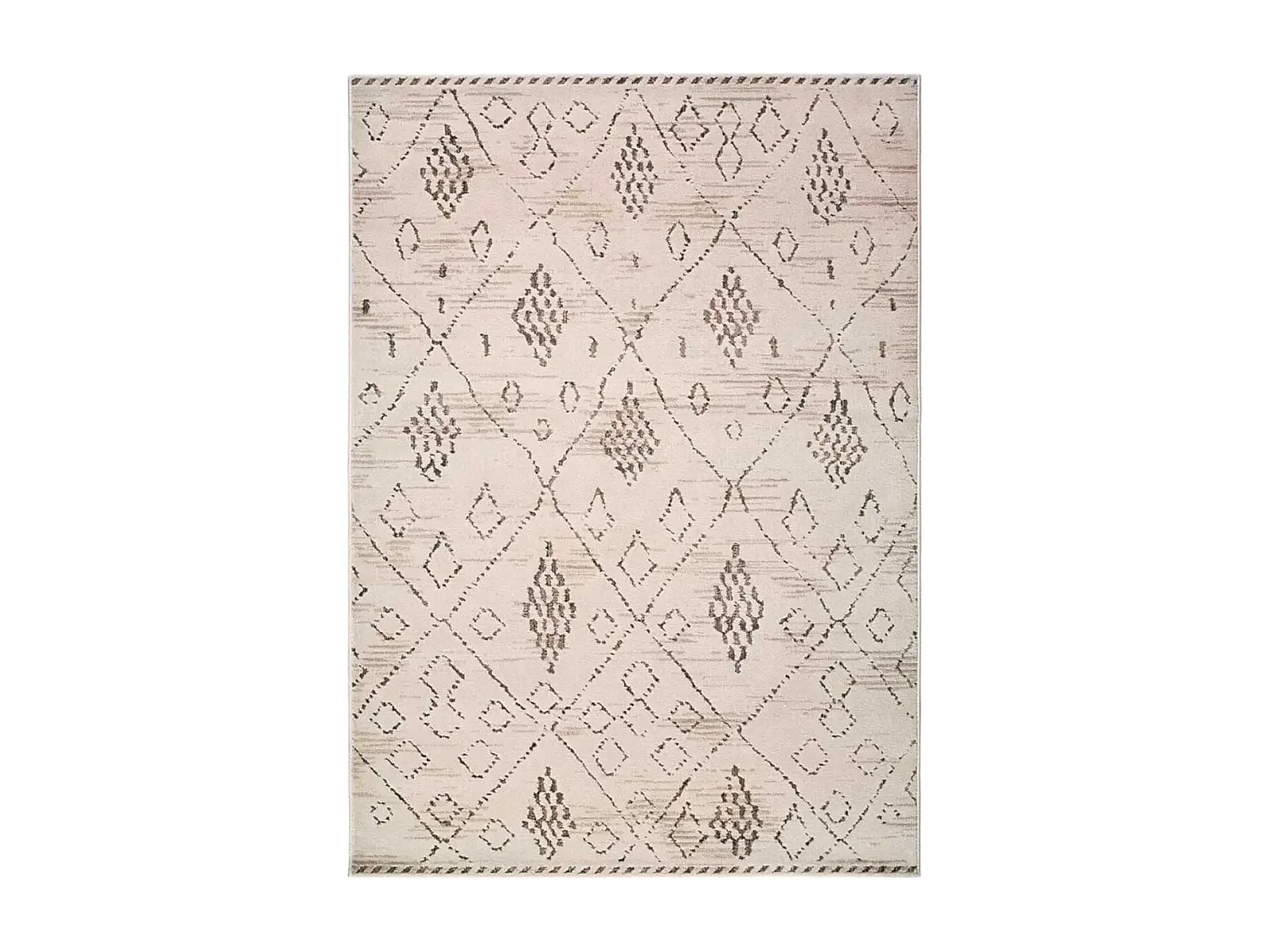 Tapis intérieur - ethnique - crème / marron - 160 x 235 cm - CERES