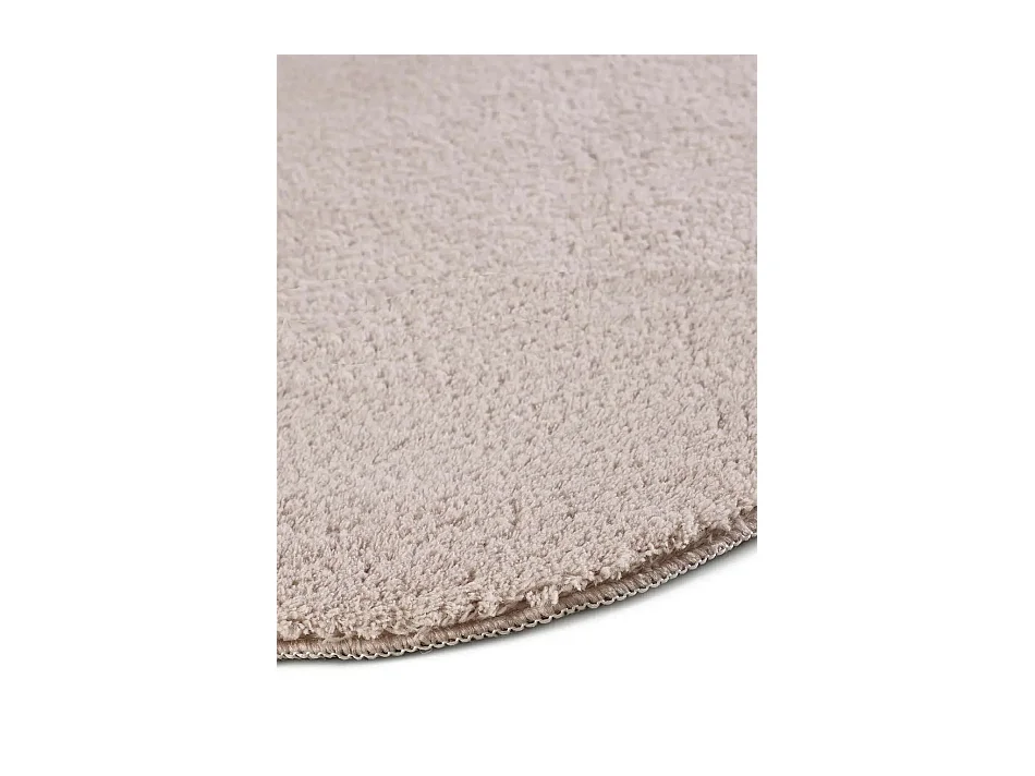 Tapis lavable antidérapant - uni - rose poudré - 160 x 230 cm - MELLOW
