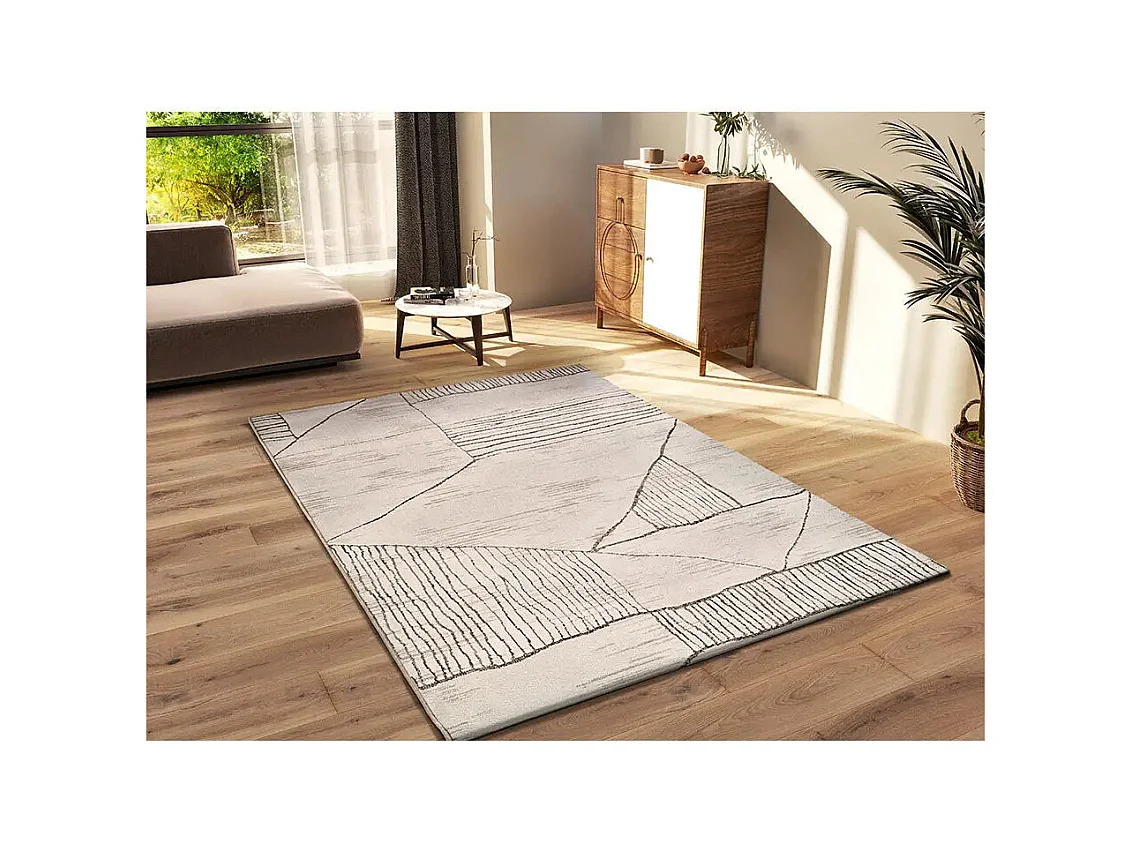 Tappeto interno - etnico - crema / marrone - 200 x 285 cm - CERES