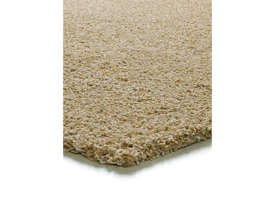 Tapis intérieur - shaggy uni - beige - 67 x 125 cm - NORGE