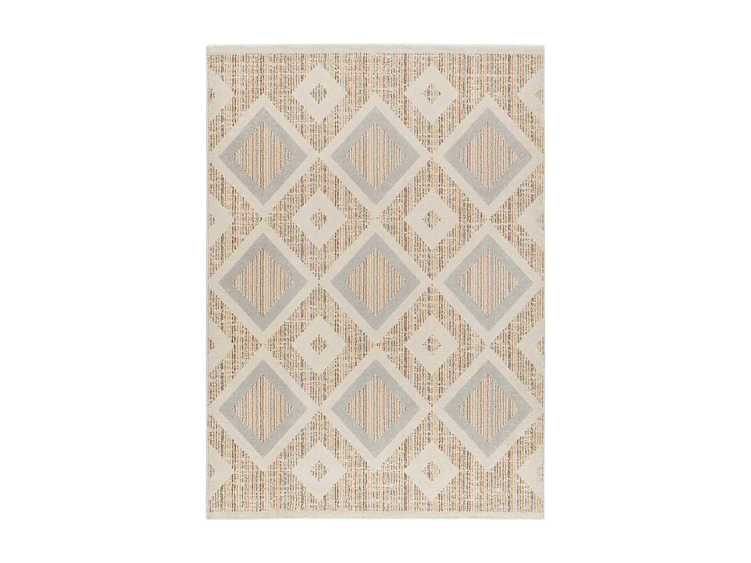 Tapis intérieur - géométrique - multicolore - 160 x 230 cm - SIROCO