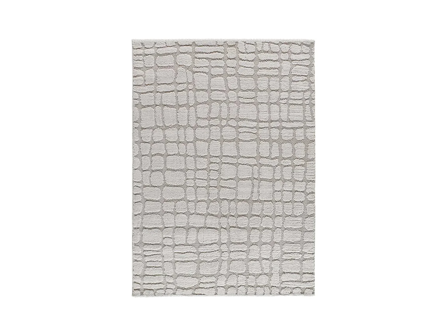 Tapis intérieur - scandinave avec relief - gris - 126 x 190 cm - JUNO