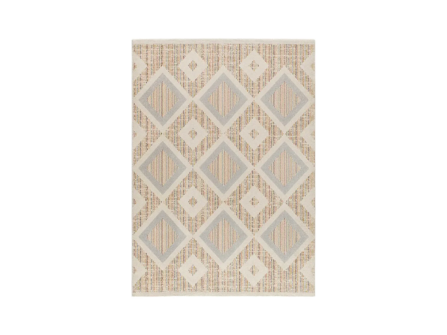 Tapis intérieur - géométrique - multicolore - 133 x 190 cm - SIROCO