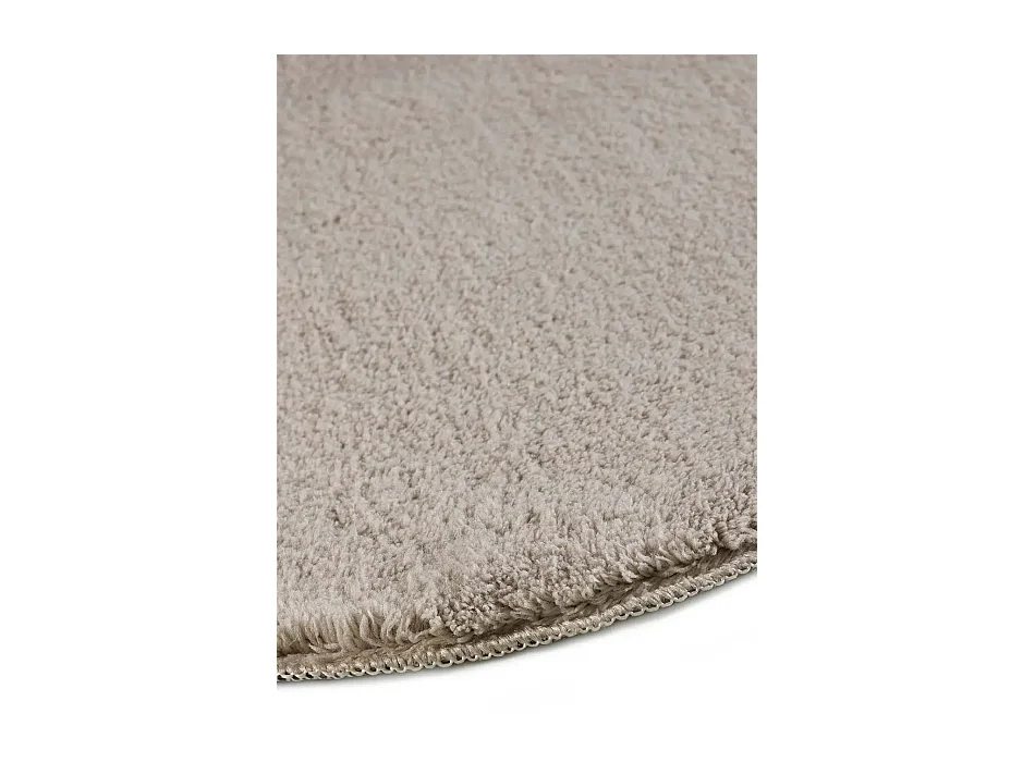 Tapis lavable antidérapant - uni - taupe - 160 x 230 cm - MELLOW