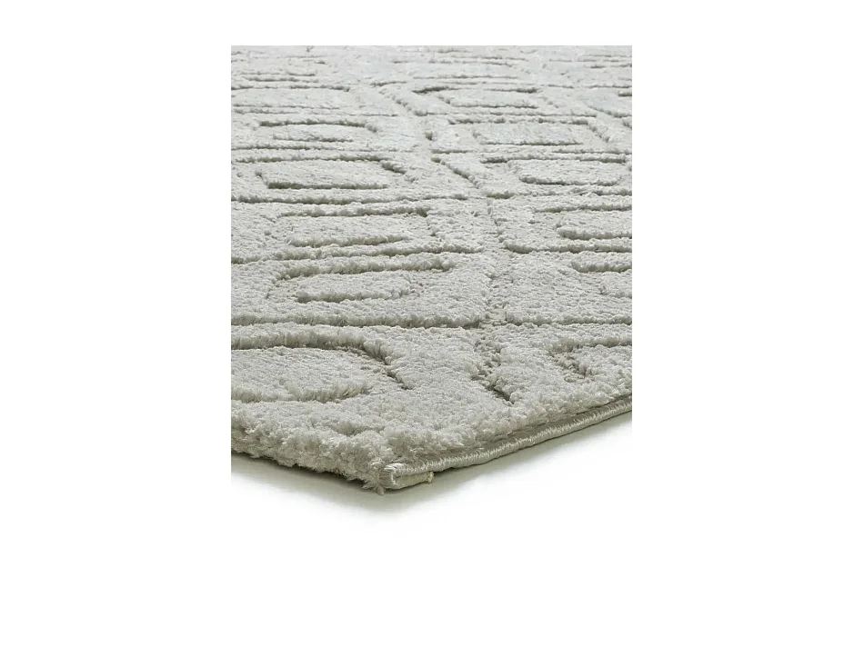 Tapis intérieur - scandinave avec relief - gris - 152 x 235 cm - JUNO