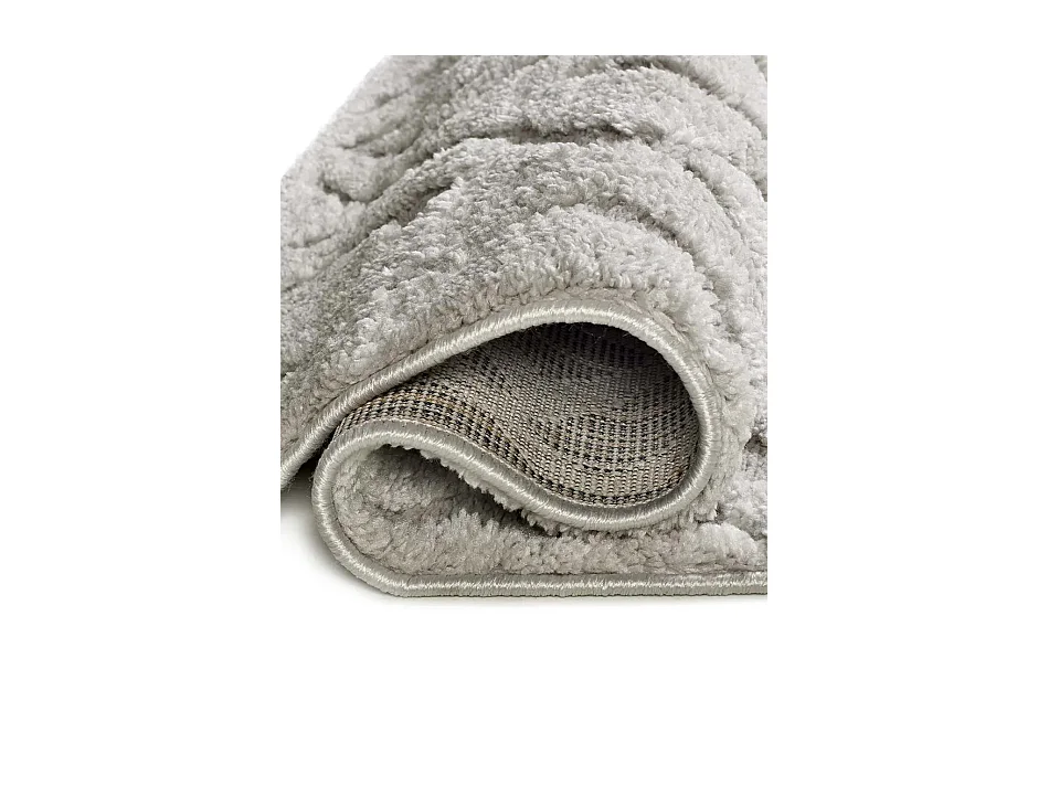 Tapis intérieur - scandinave avec relief - gris - 152 x 235 cm - JUNO