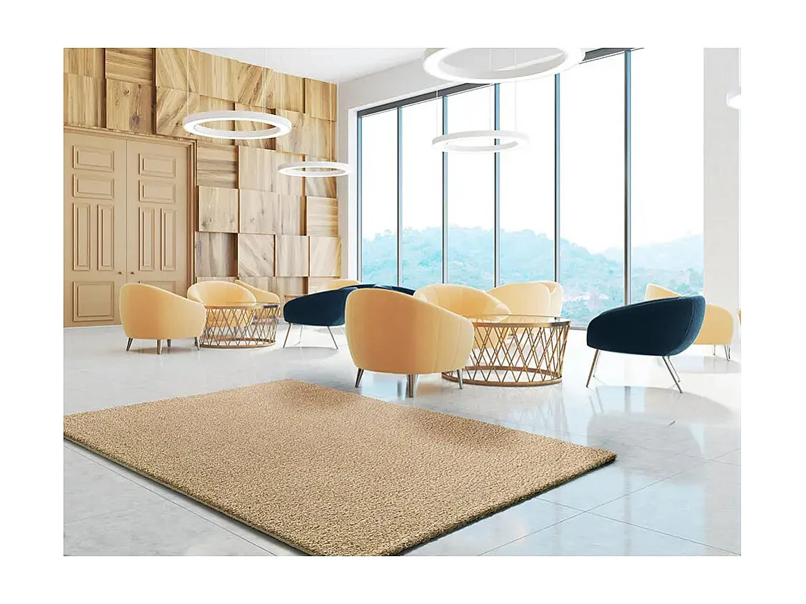 Tapis intérieur - shaggy uni - beige - 160 x 230 cm - NORGE