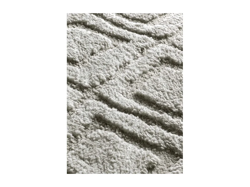 Tapis intérieur - scandinave avec relief - gris - 190 x 285 cm - JUNO