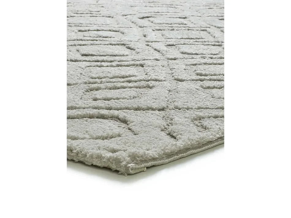 Tapis intérieur - scandinave avec relief - gris - 190 x 285 cm - JUNO
