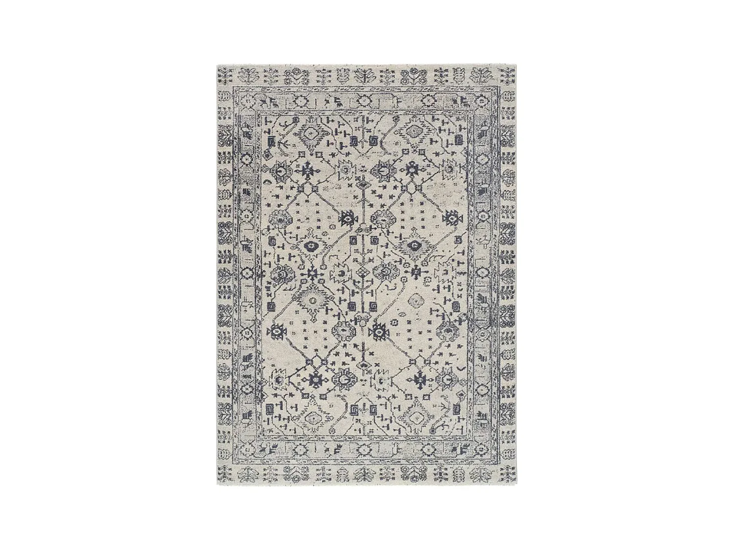 Tapis intérieur - vintage - bleu - 160 x 230 cm - SIROCO