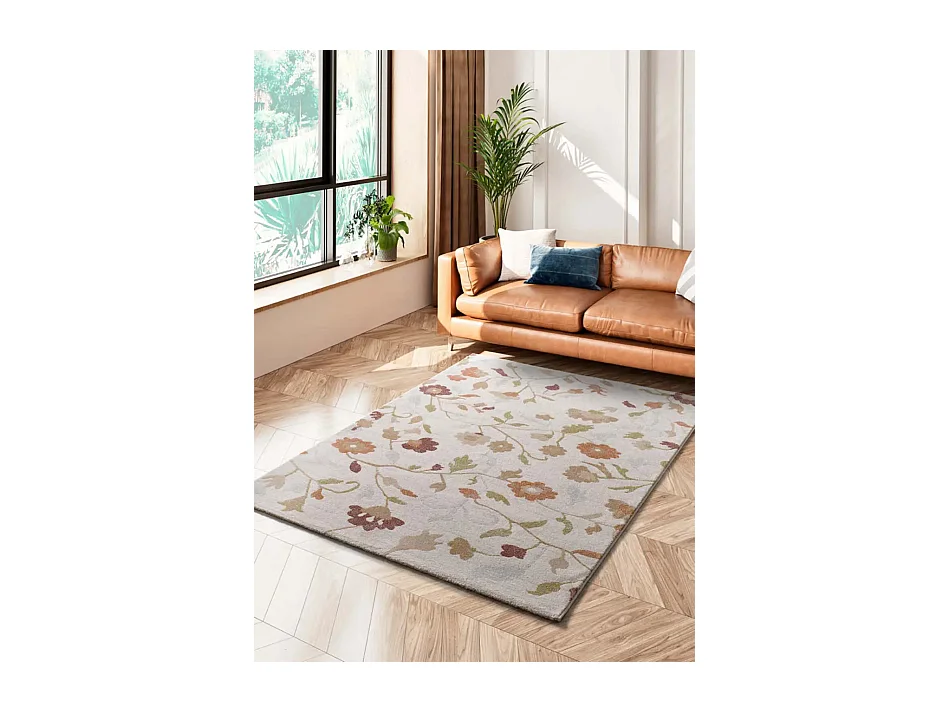 Tapis intérieur - motifs floraux - multicolore - 133 x 190 cm - TAMARIS