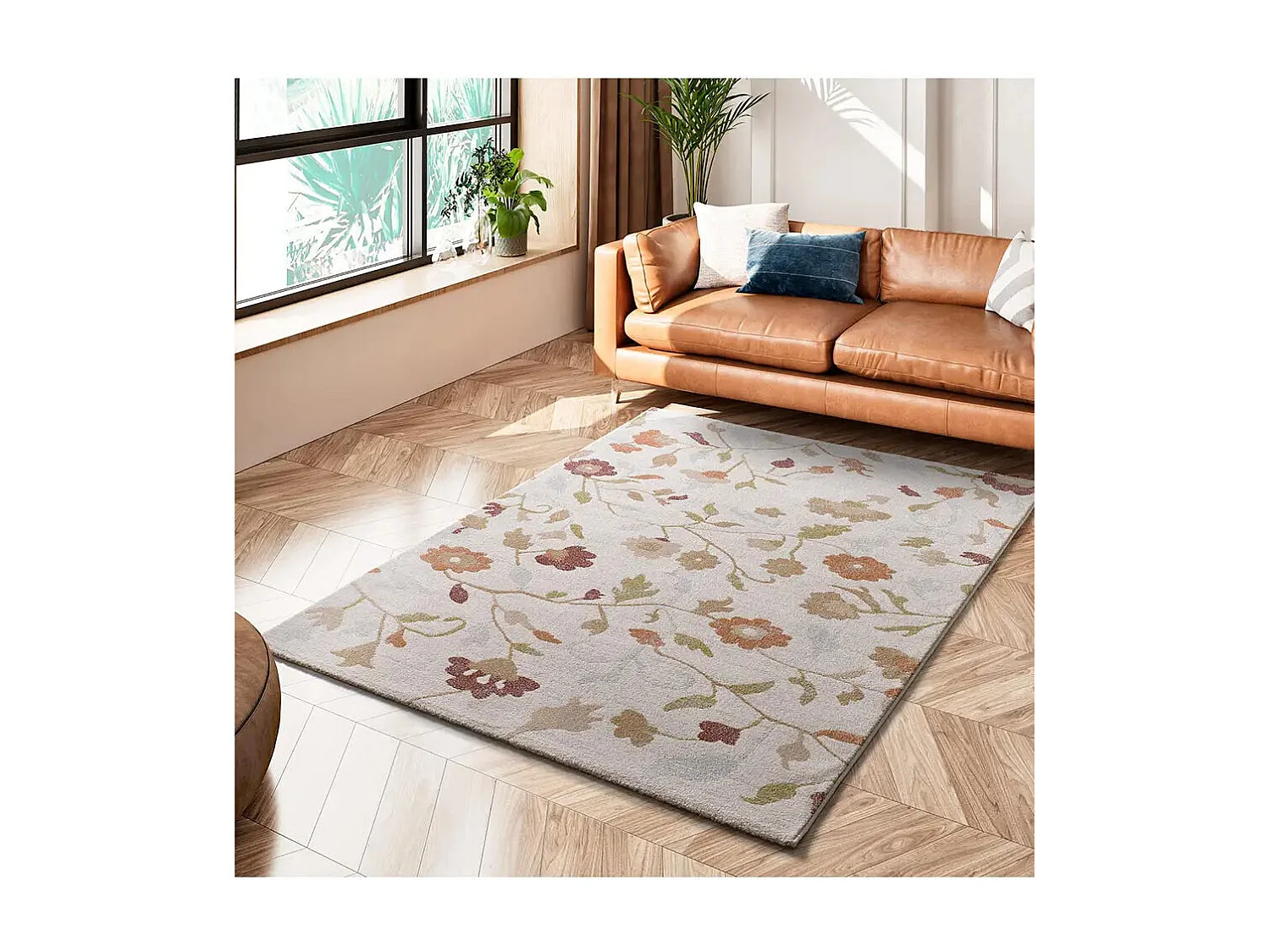 Tapis intérieur - motifs floraux - multicolore - 133 x 190 cm - TAMARIS